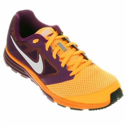 TÊNIS NIKE ZOOM FLY LARANJA E ROXO