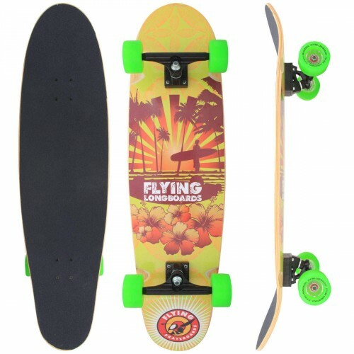 Long Board Flying Sunset